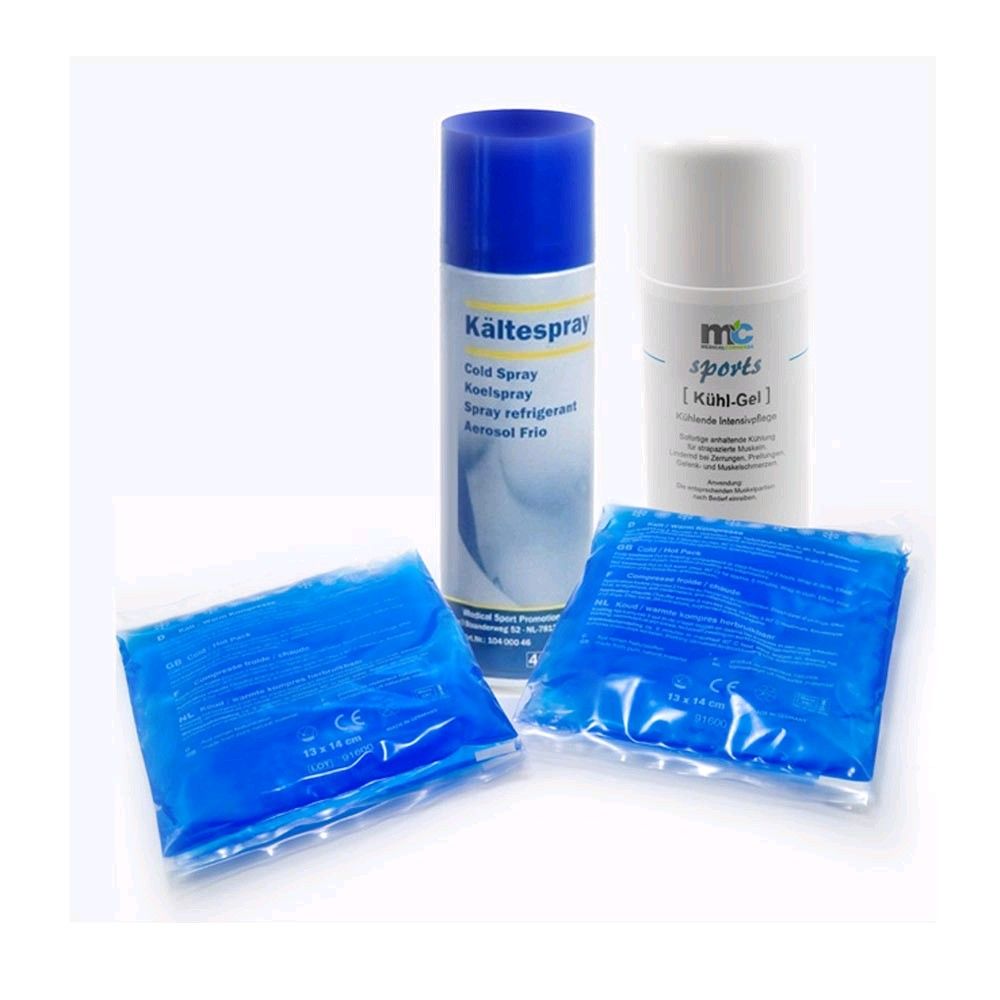 Athlete Cooling Set 1 with Cooling Spray, Gel and Compresses