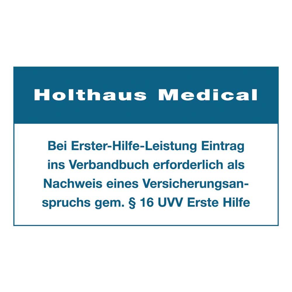 Holthaus Medical Sticker Entry Bandage Book, 60x100mm