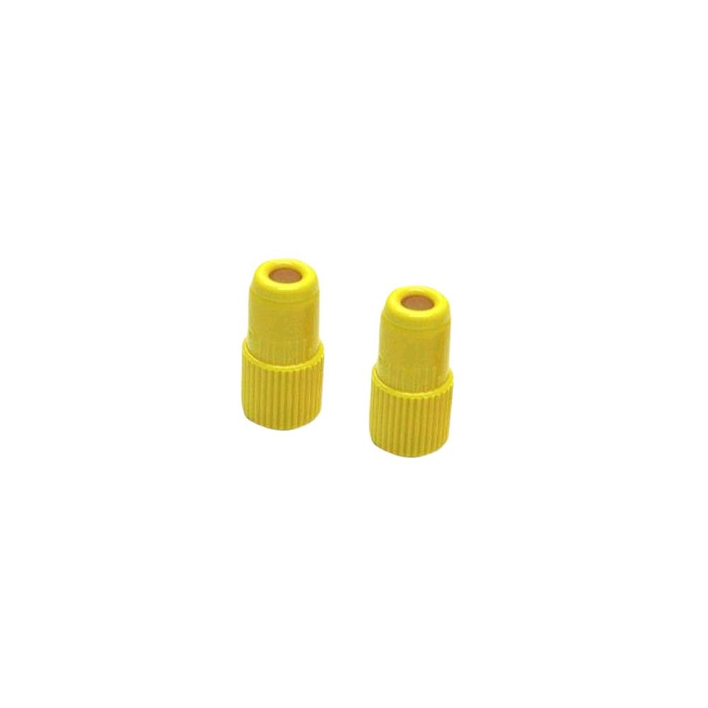 Injectstoppers LL Dispomed, security seal, yellow, 100 pieces