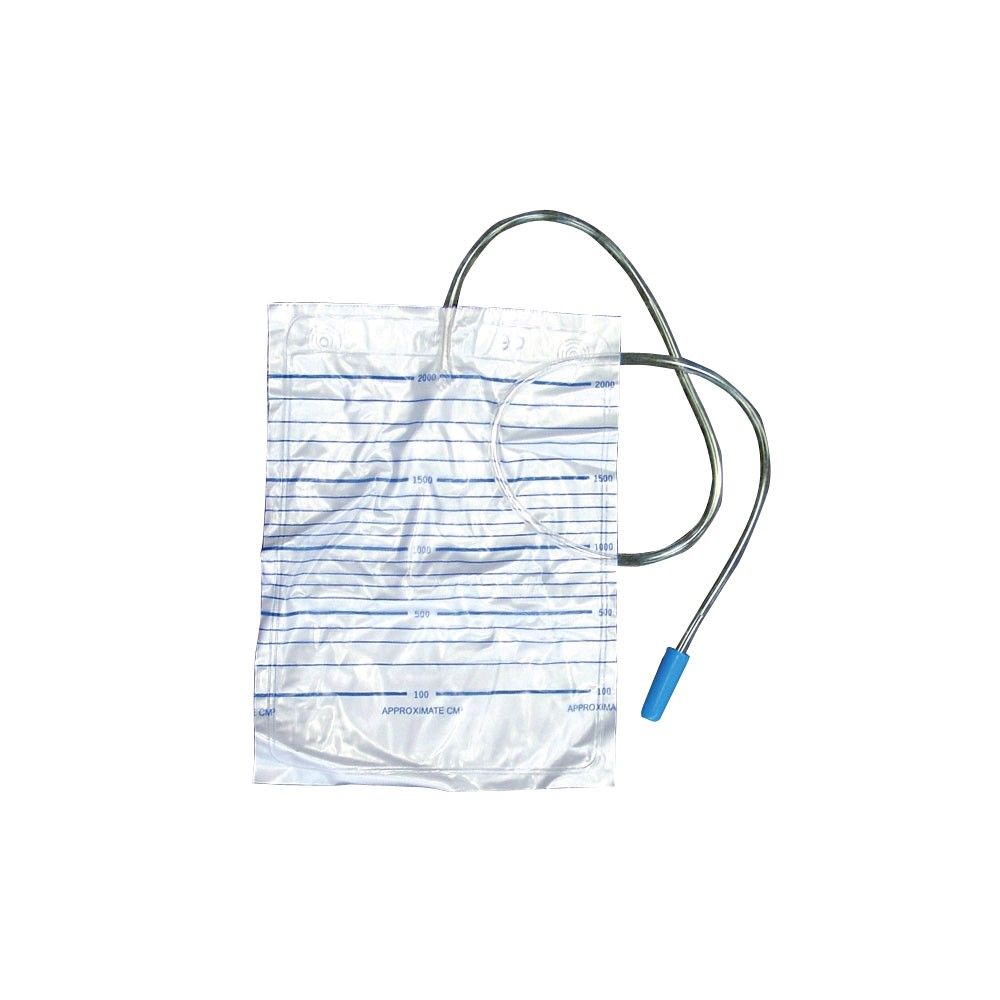 Ratiomed urinary bag standard, non-sterile, 90cm hose, 100 pack, sizes