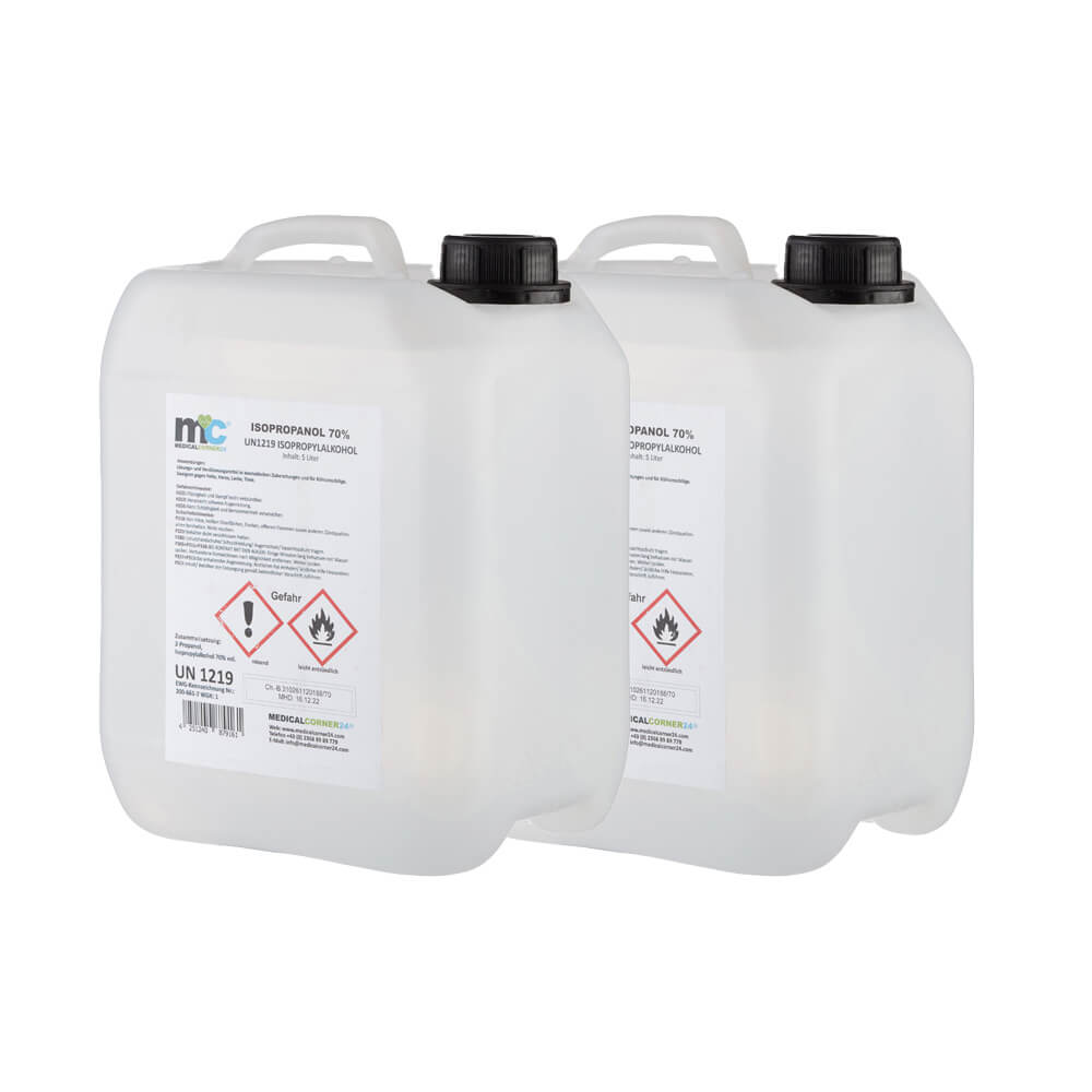 Isopropanol 70% isopropyl alcohol, 2 x 5 litre canister