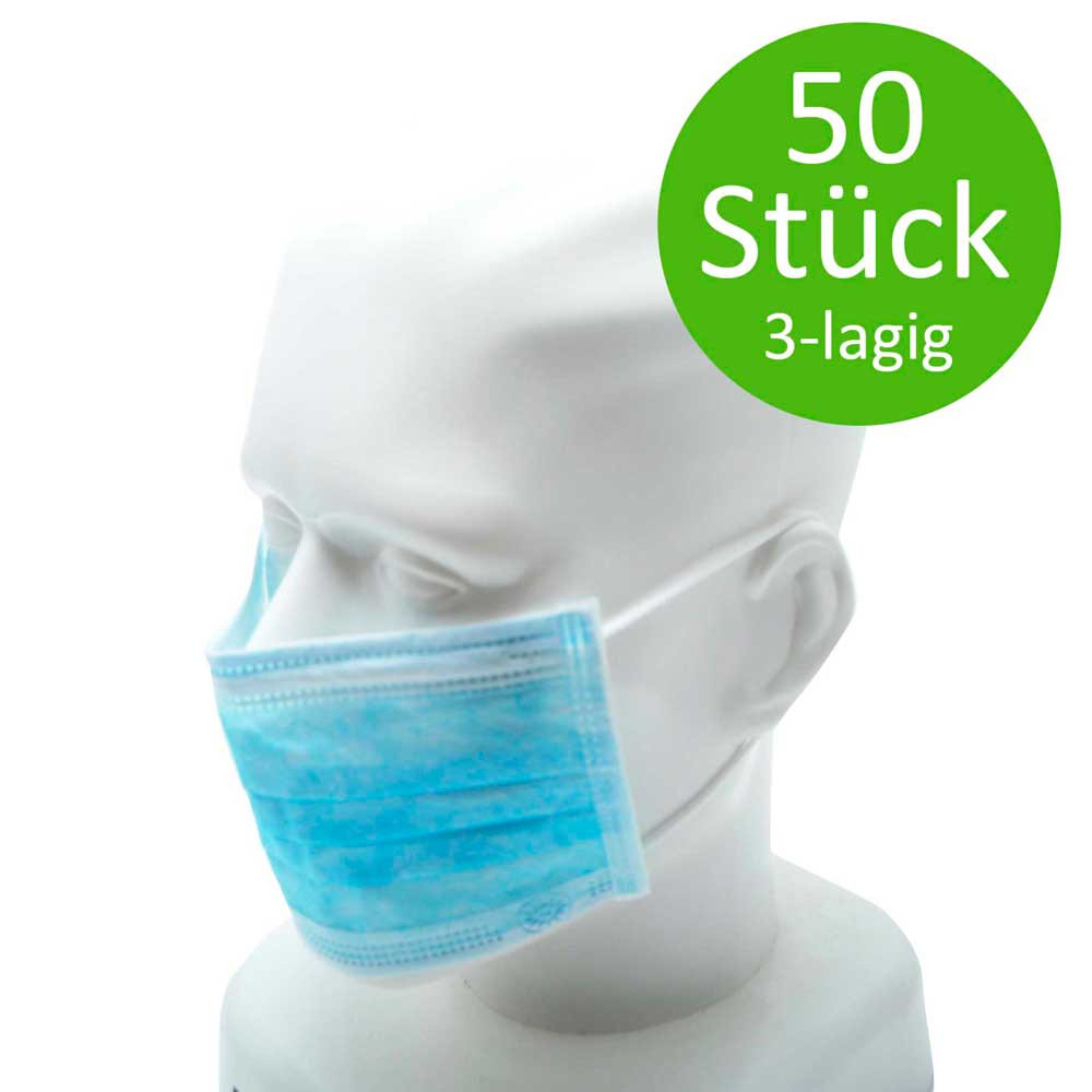 NOBA® mouthguard, surgical mask, blue, 50 pieces