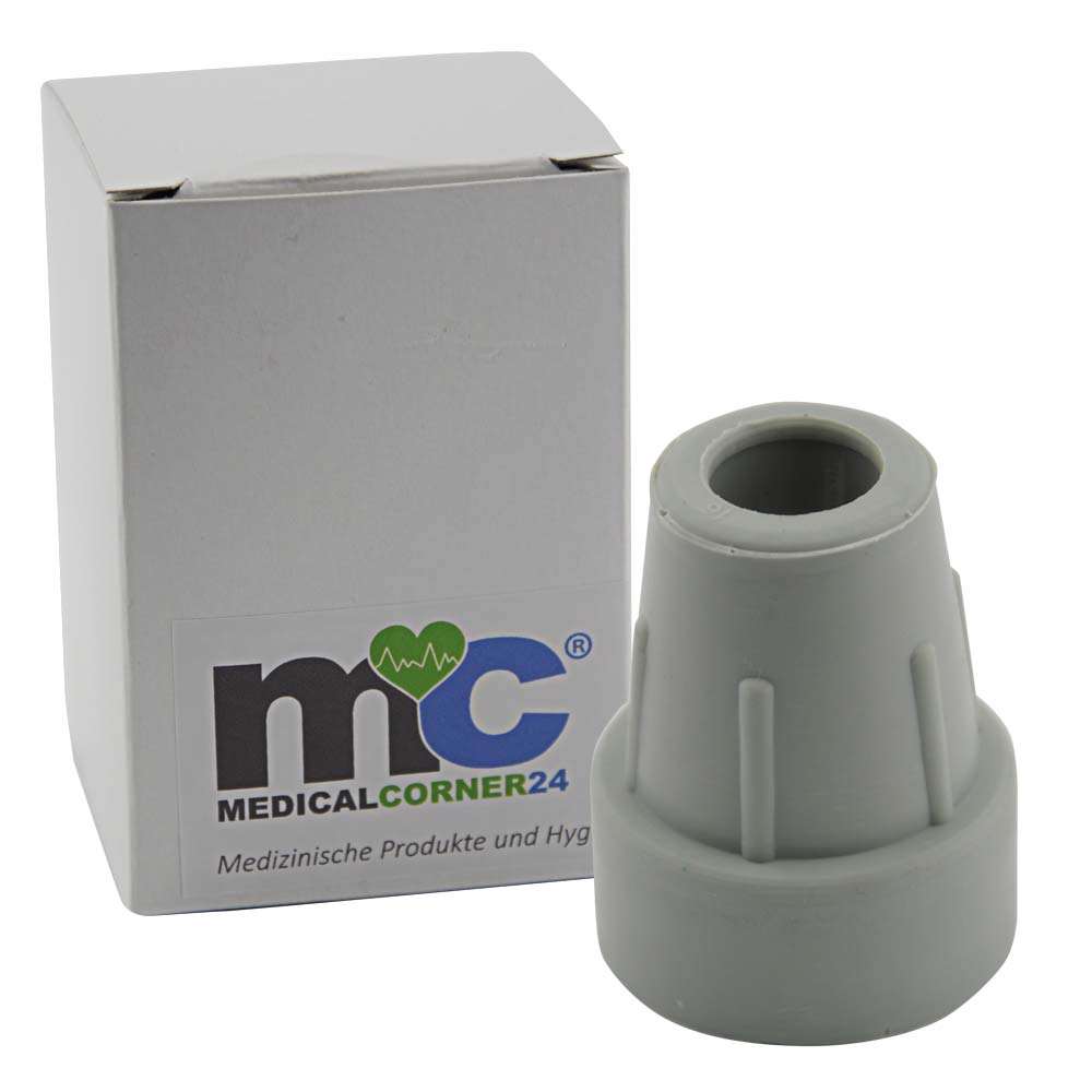 MC24® Crutch Tip, Non-Slip and Abrasion-Resistant, Grey, 16-22 mm