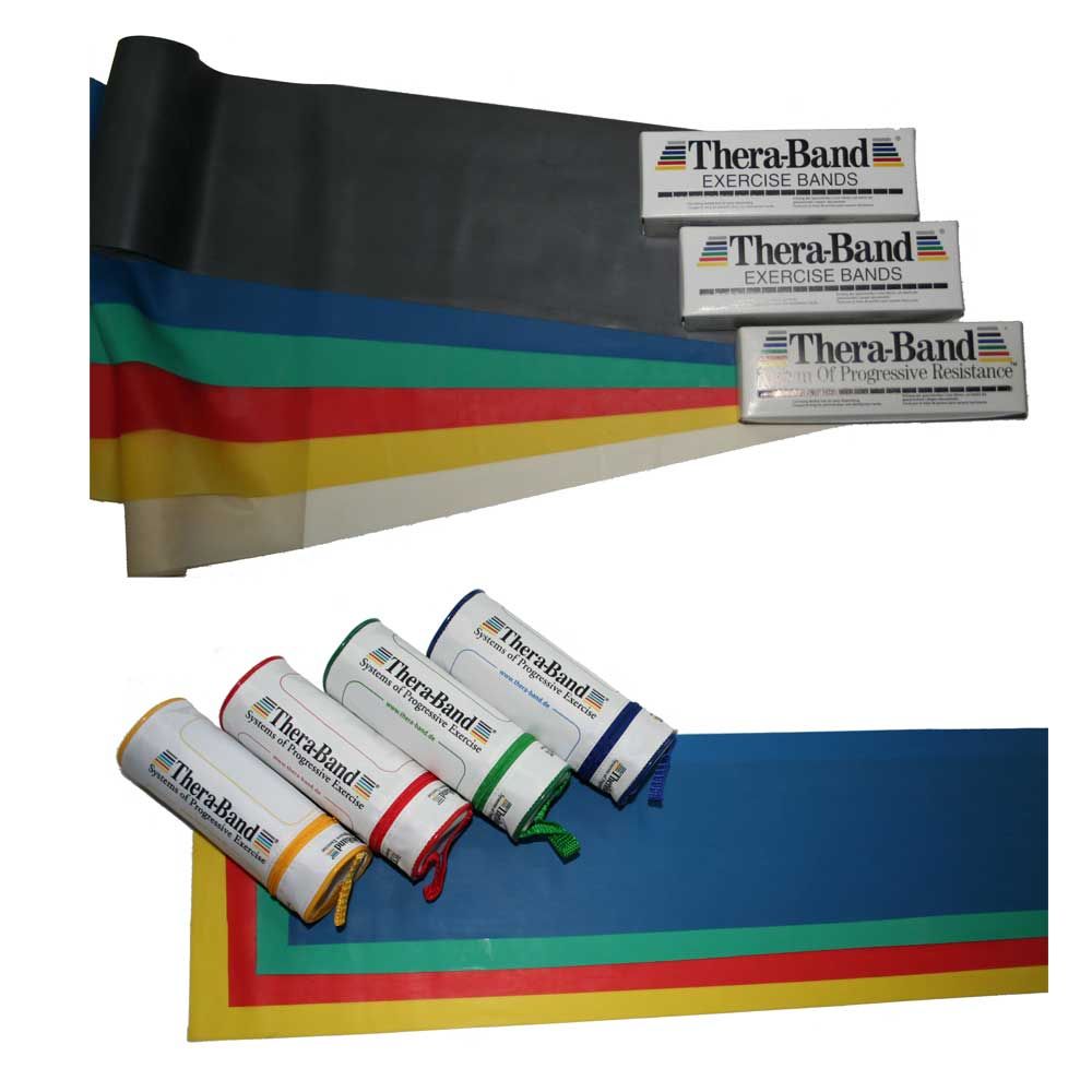 Thera-Band, exercise band, 100% Latex, 45,5m / 5,5m, colors
