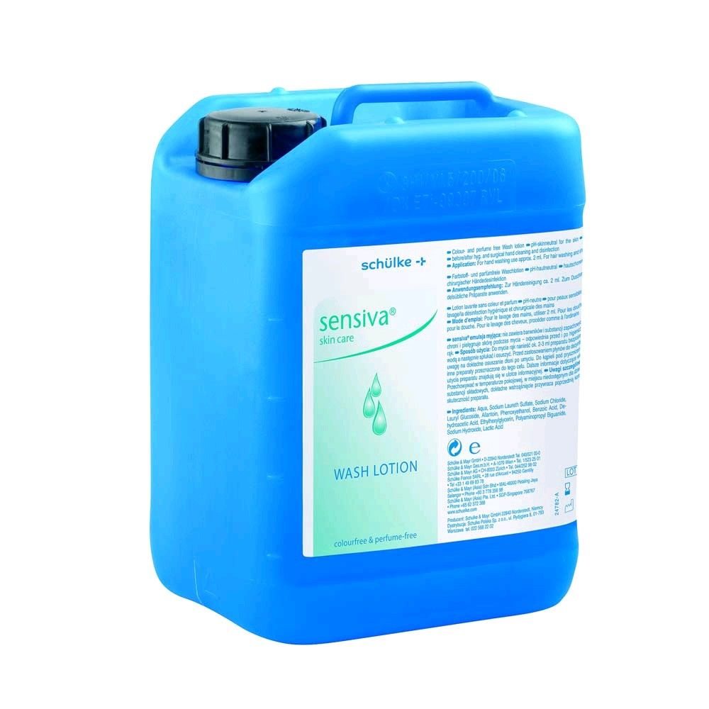 Schülke sensiva® wash lotion, allantoin, soap- / dye-free, 5 liter