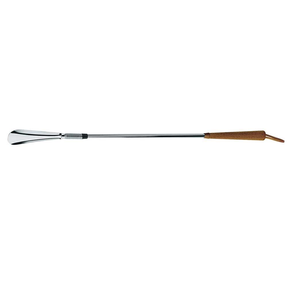 Behrend shoehorn with elastic spring, chrome, 65 cm, 2-parts
