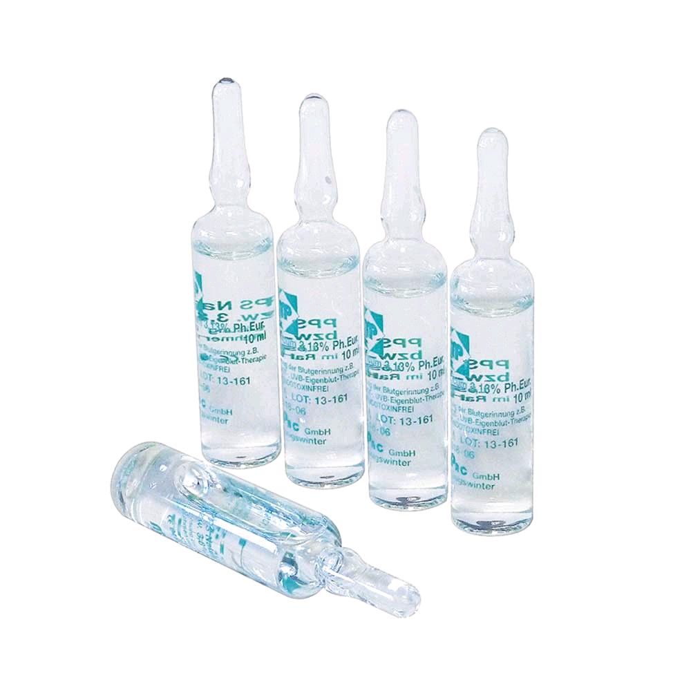 Ratiomed sodium citrate 3.13%, sterile solution 10ml ampoules, amounts