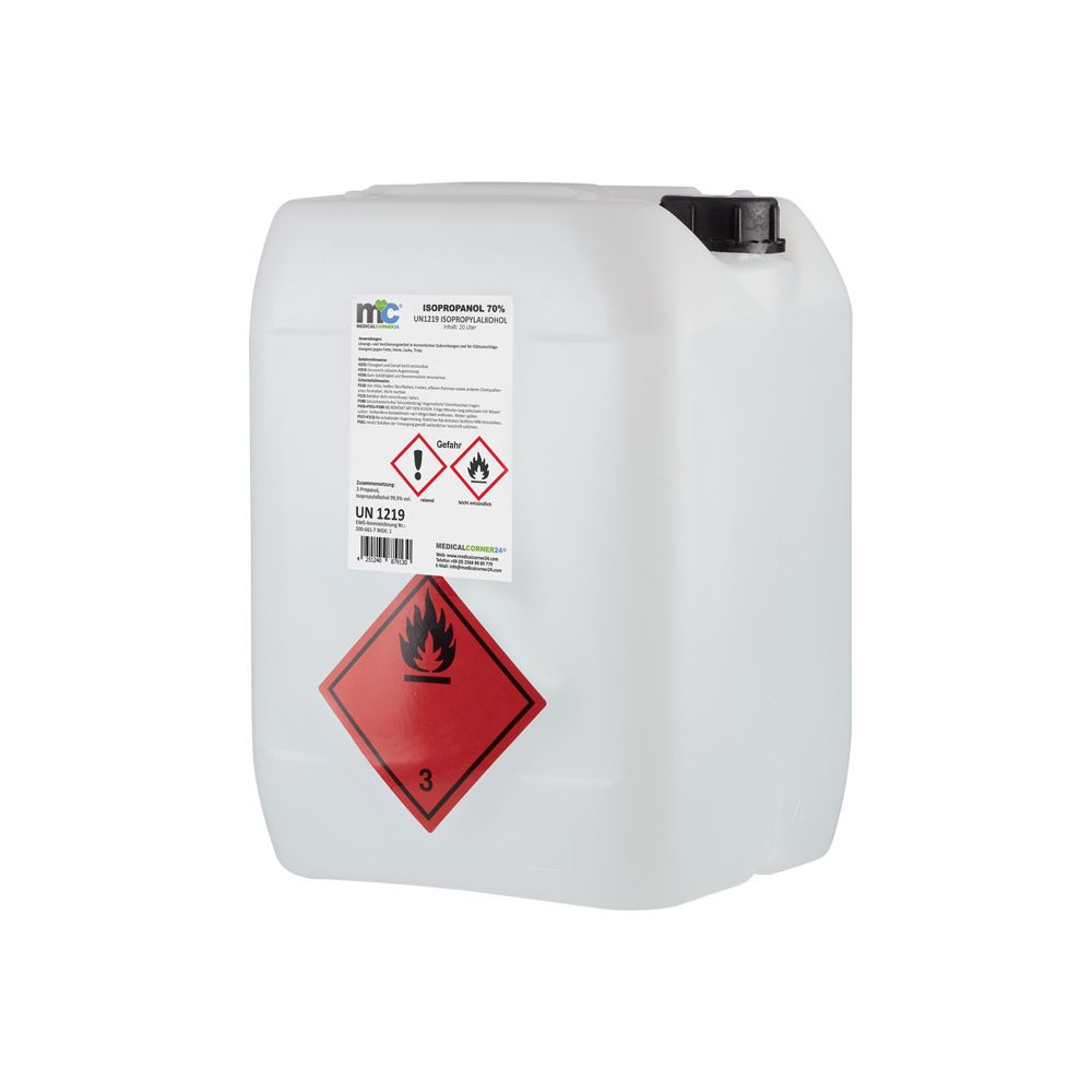 Isopropanol 70% isopropyl alcohol 20 litre canister
