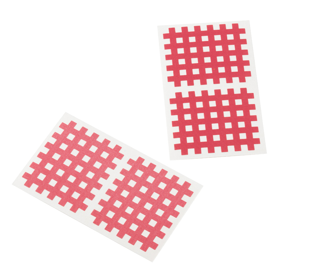 Cross Tape, 5,2 x 4,4 cm, 20 sheets with 2 patches, pink