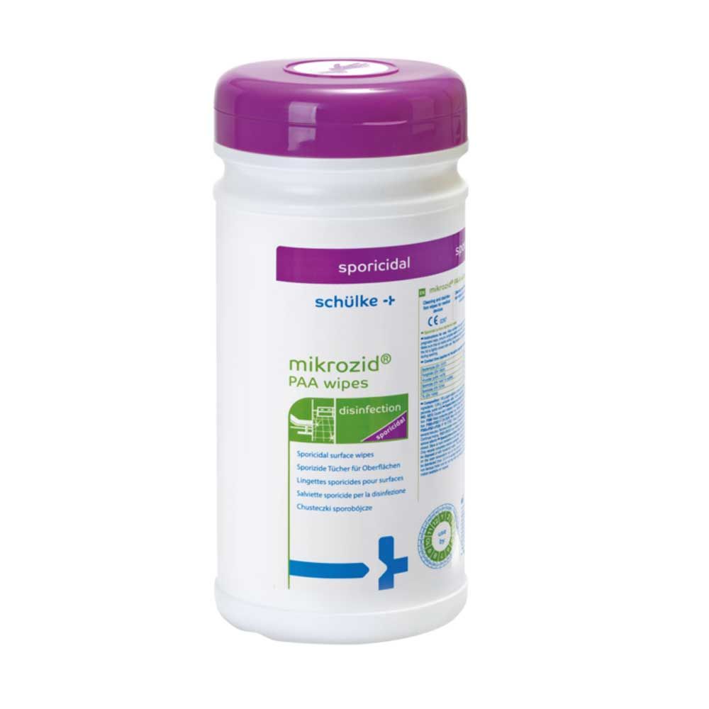 Schülke Mikrozid® PAA Wipes Disinfectant Wipes, sporicidal, 50 Pcs