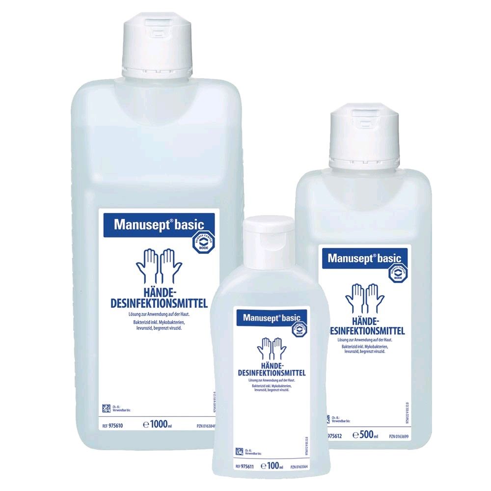 Bode Manusept® basic hand hygiene, color dye / fragrance free, sizes