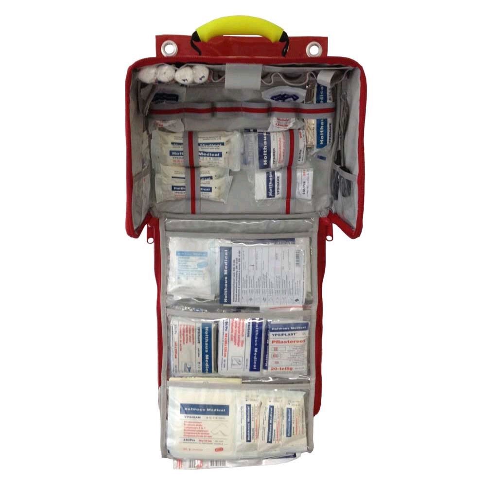 Holthaus Medical PARAMEDIC Wall / first aid kit, DIN 13169, handle