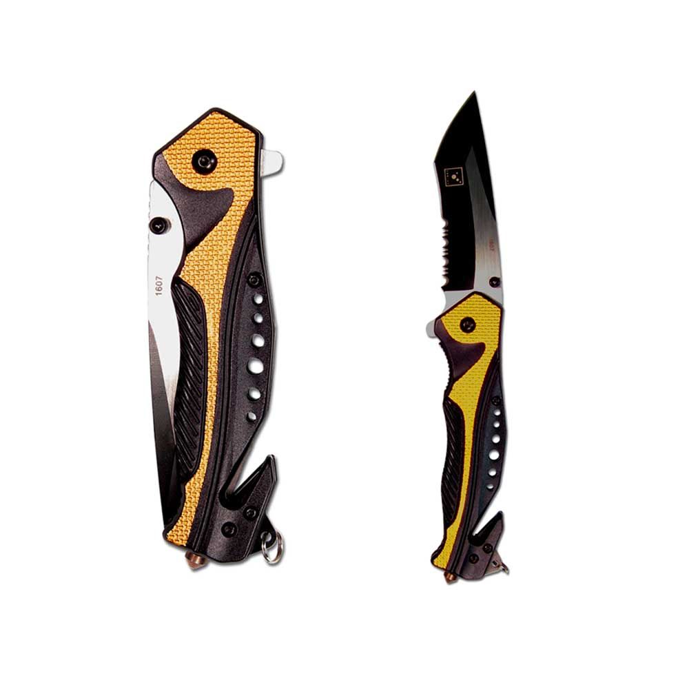 TEE-UU Snap Eco Rescue Knife, Steel Blade, Belt Clip, Keyring