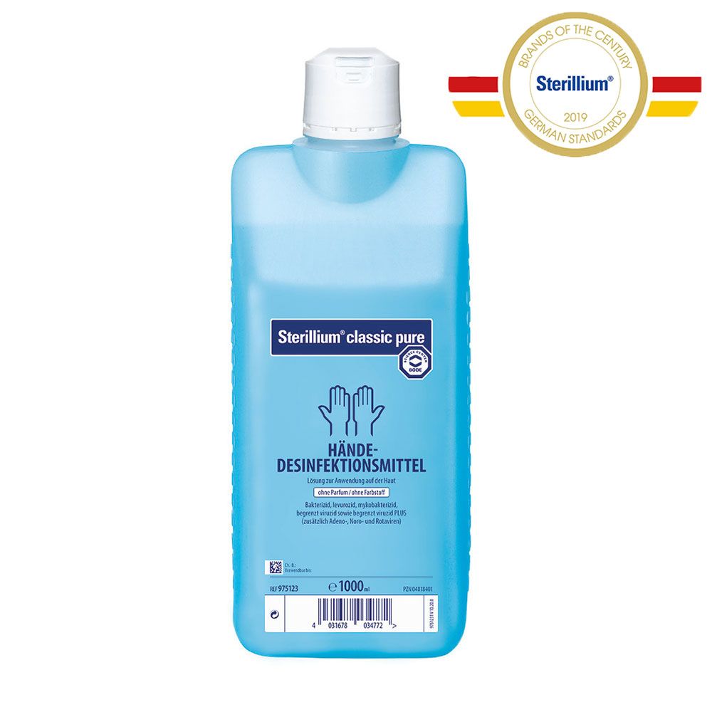 Sterillium classic pure, Hand Disinfectant by Bode, 1 litre