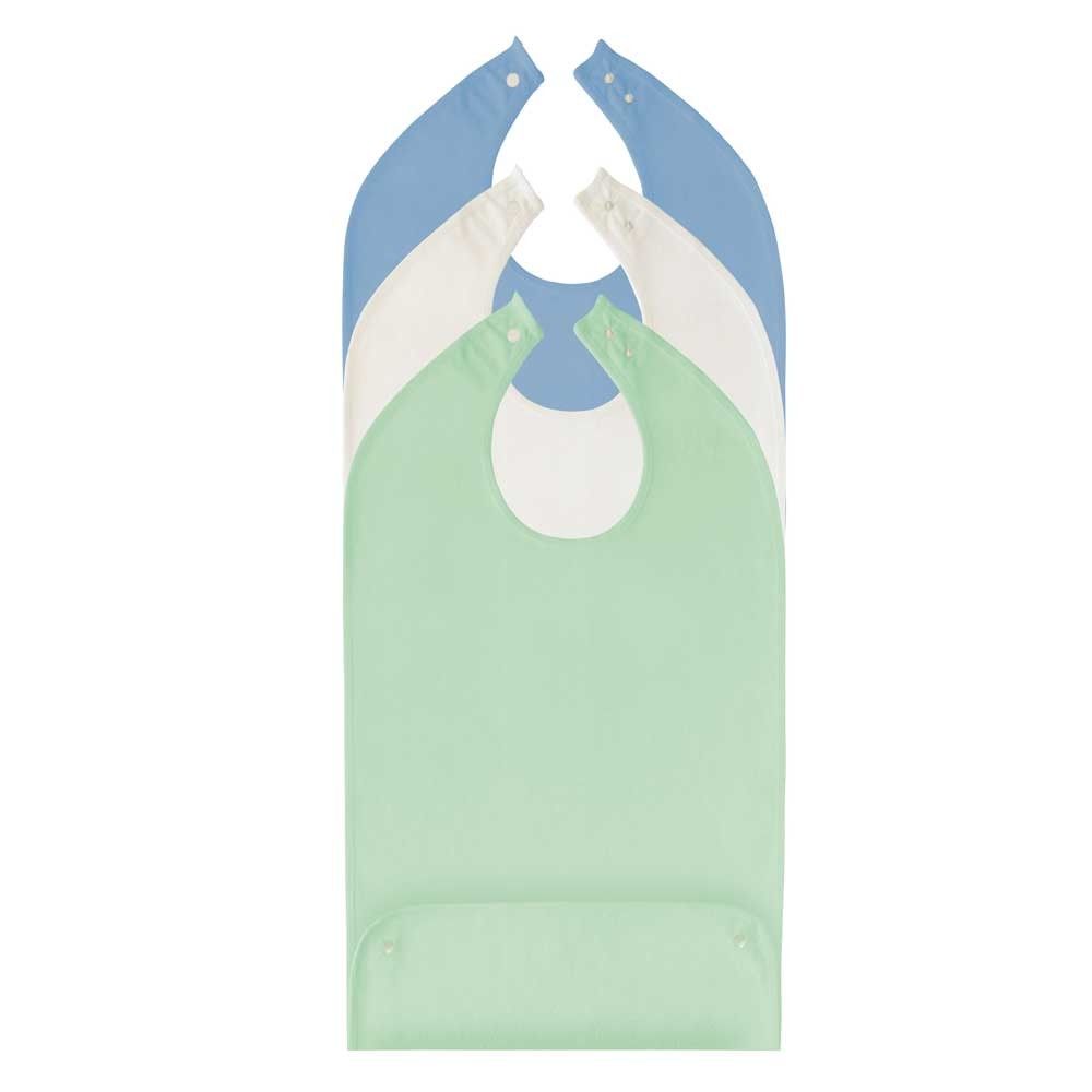 Behrend terrycloth bibs, collecting bag, snaps, 45x90cm color choice