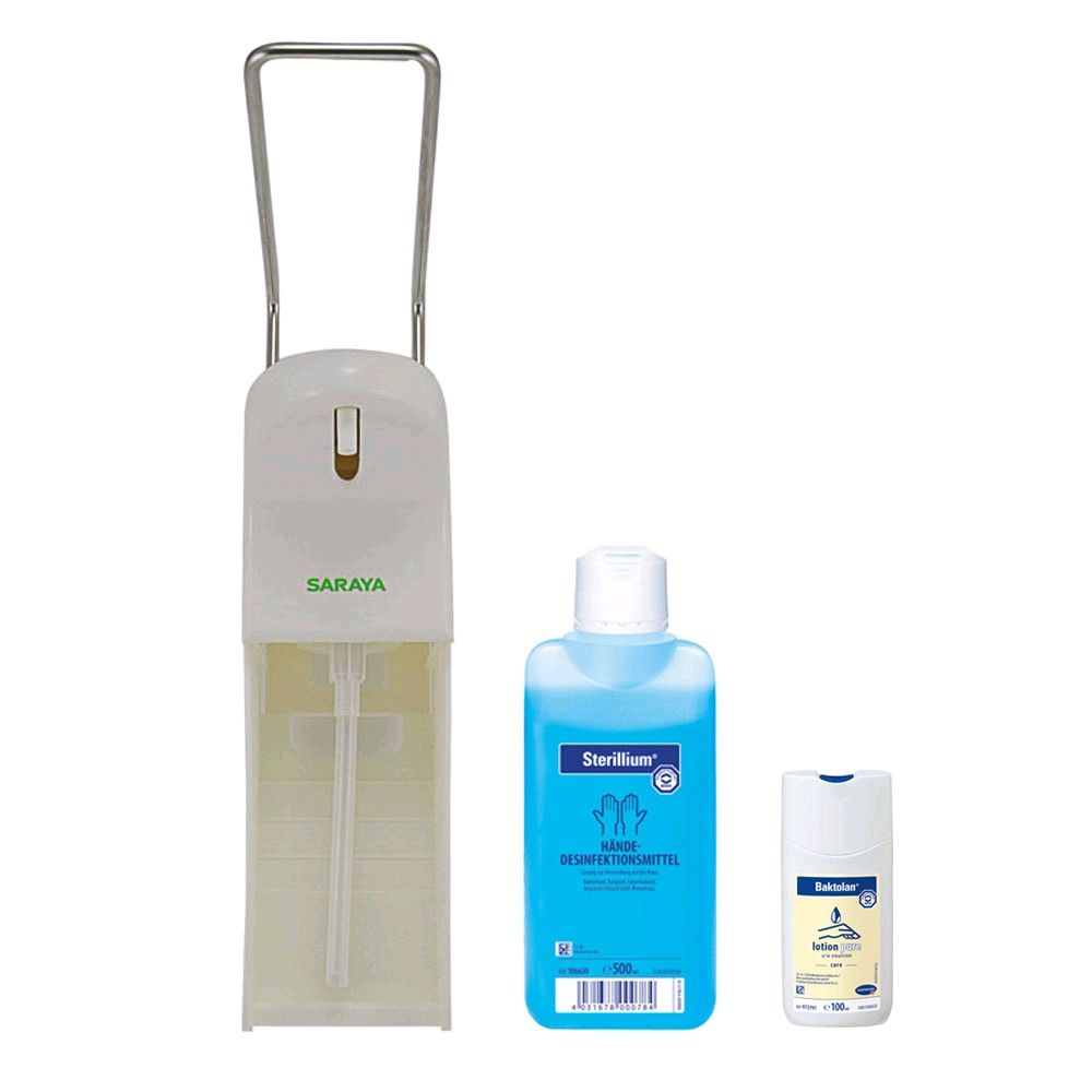 Hand disinfectant-set, dispenser + Sterillium®  + Baktolan lotion pure