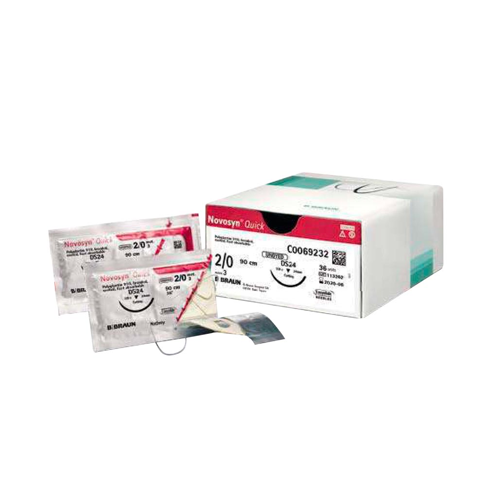 B.Braun Monosyn Quick Suture Material, Absorbable, Undyed