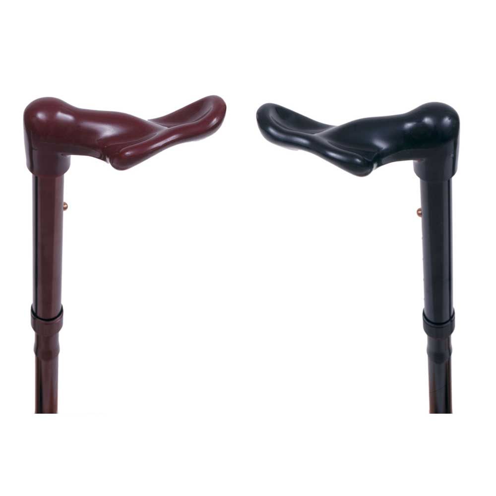 Behrend walking stick, fischer handle, adjustable, left/right