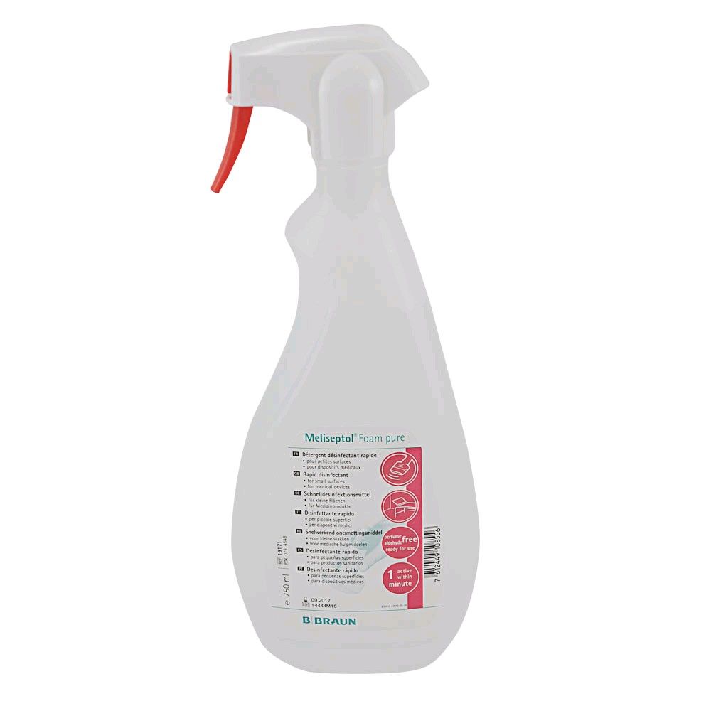 Surface disinfectant foam Meliseptol® Foam pure von Braun, all sizes