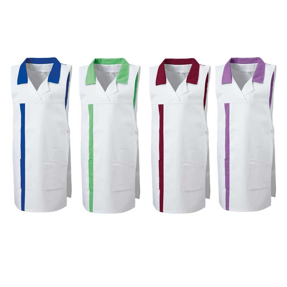 Exner Pullover Apron, 2 Side Pockets, Sizes I-II, Colours