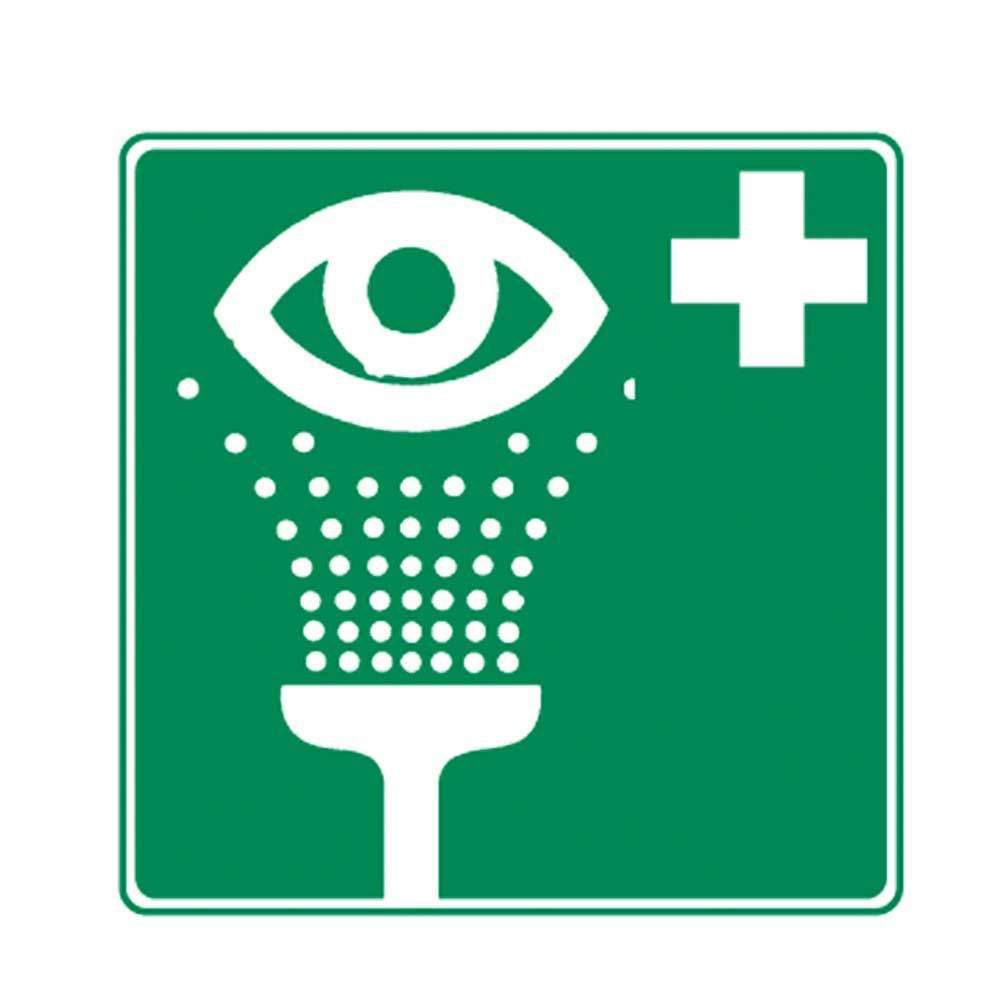 Holthaus Medical Rescue Sign Eye Rinsing Station, Glow 20x20cm