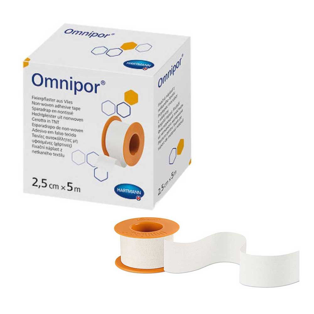 Omnipor Fixation Plaster, nonwoven plaster, 5 m, 1 roll