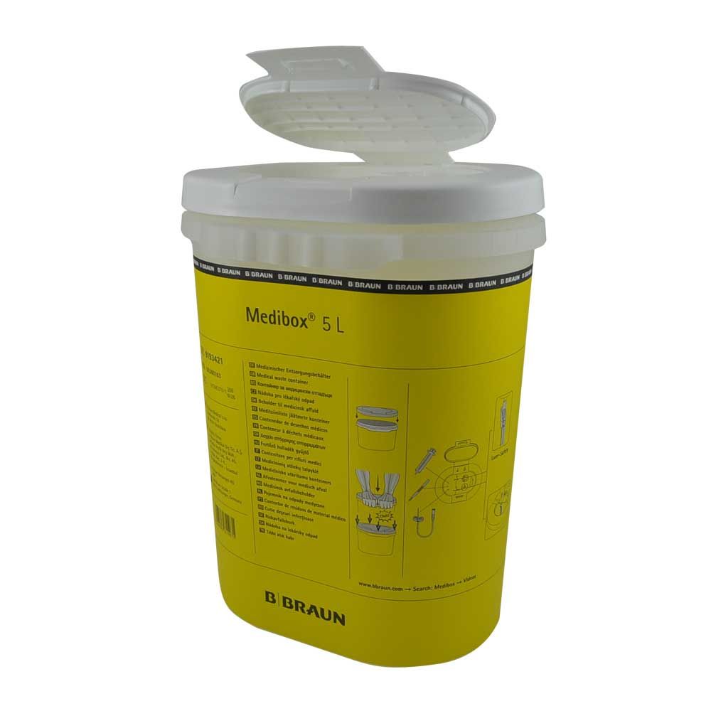 B.Braun Medibox disposal container, 5L, various openings