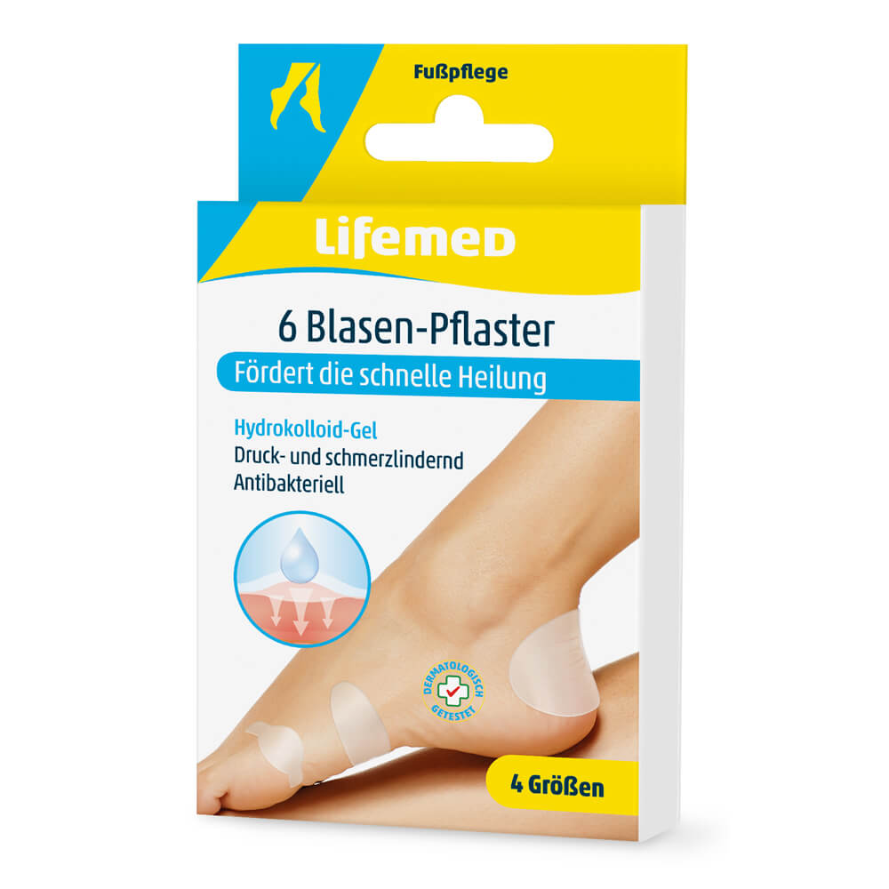 Lifemed® blister plaster, transparent, 6 pieces, 4 sizes